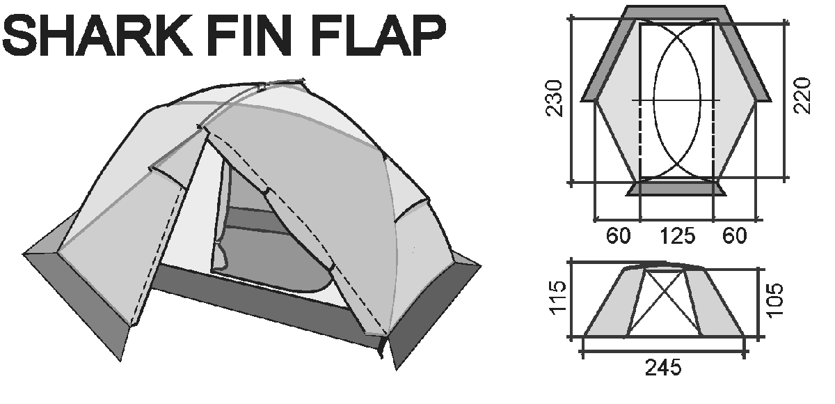 Инструкция к палатке  Shark Fin Flap