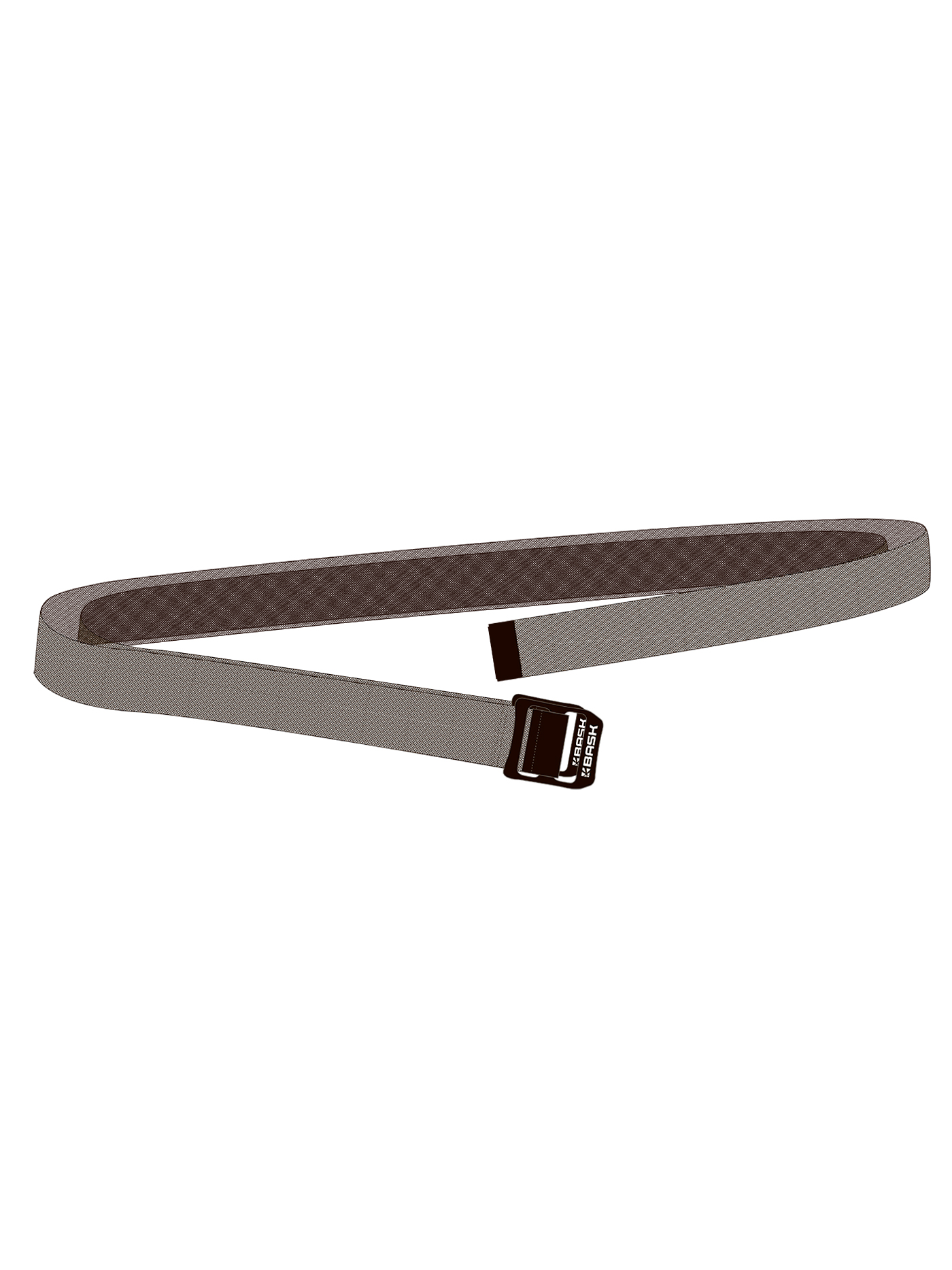 Ремень поясной BASK, размер 110, цвет черный 23034-9009-110 Logo belt - фото 1