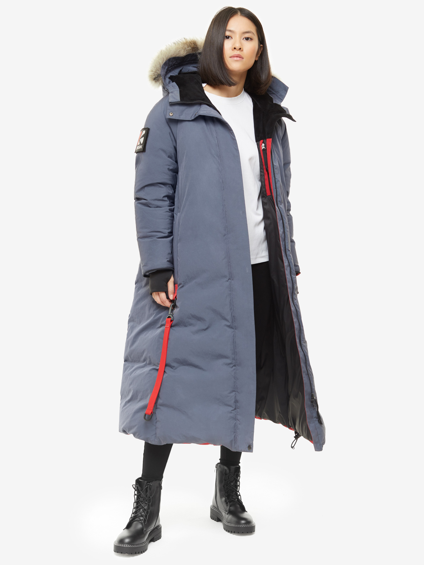 Пуховое пальто BASK, размер 46, цвет маренго 19H51-9675-046 YANA - фото 2