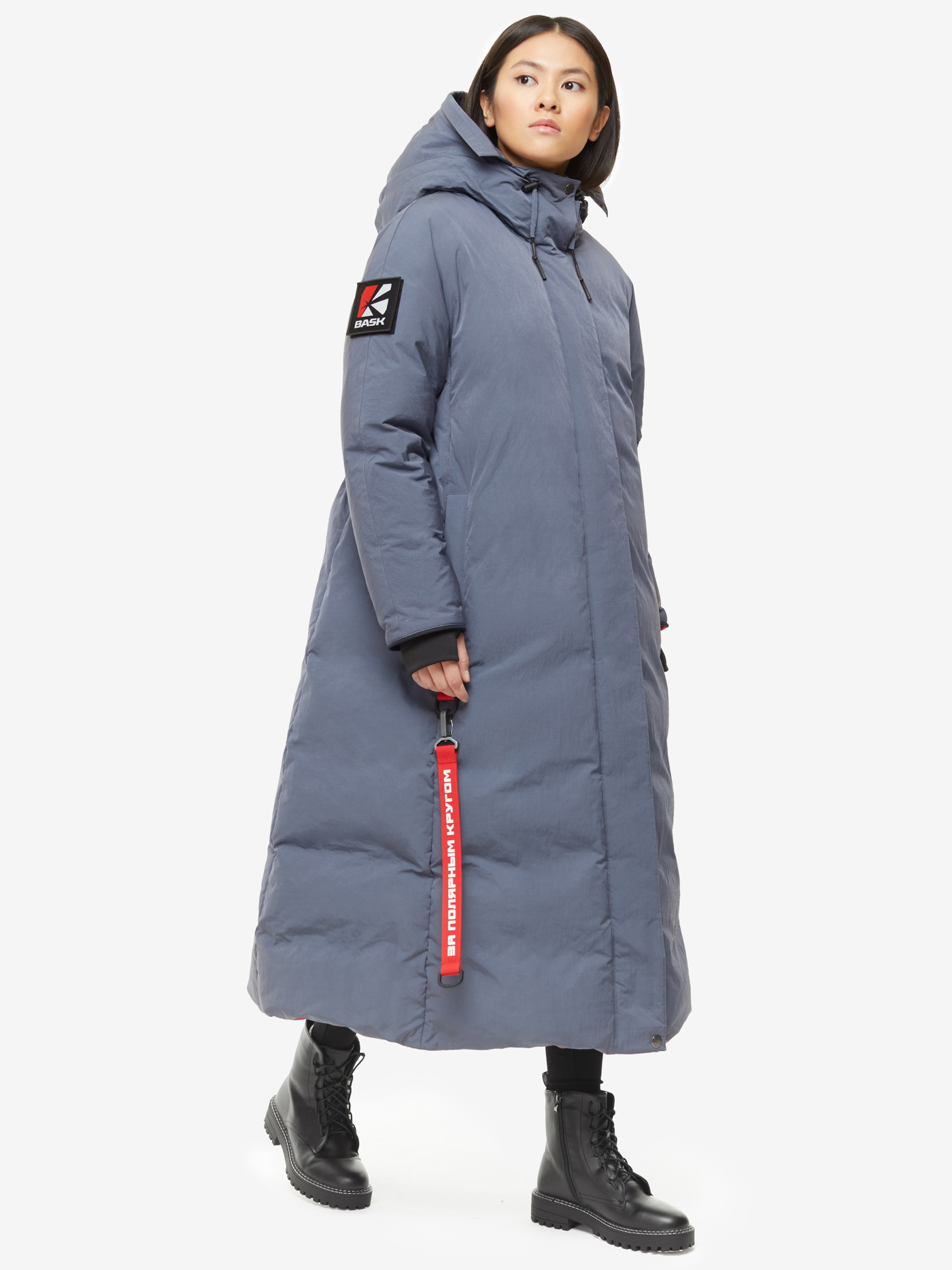 Пуховое пальто BASK, размер 46, цвет маренго 19H51-9675-046 YANA - фото 4