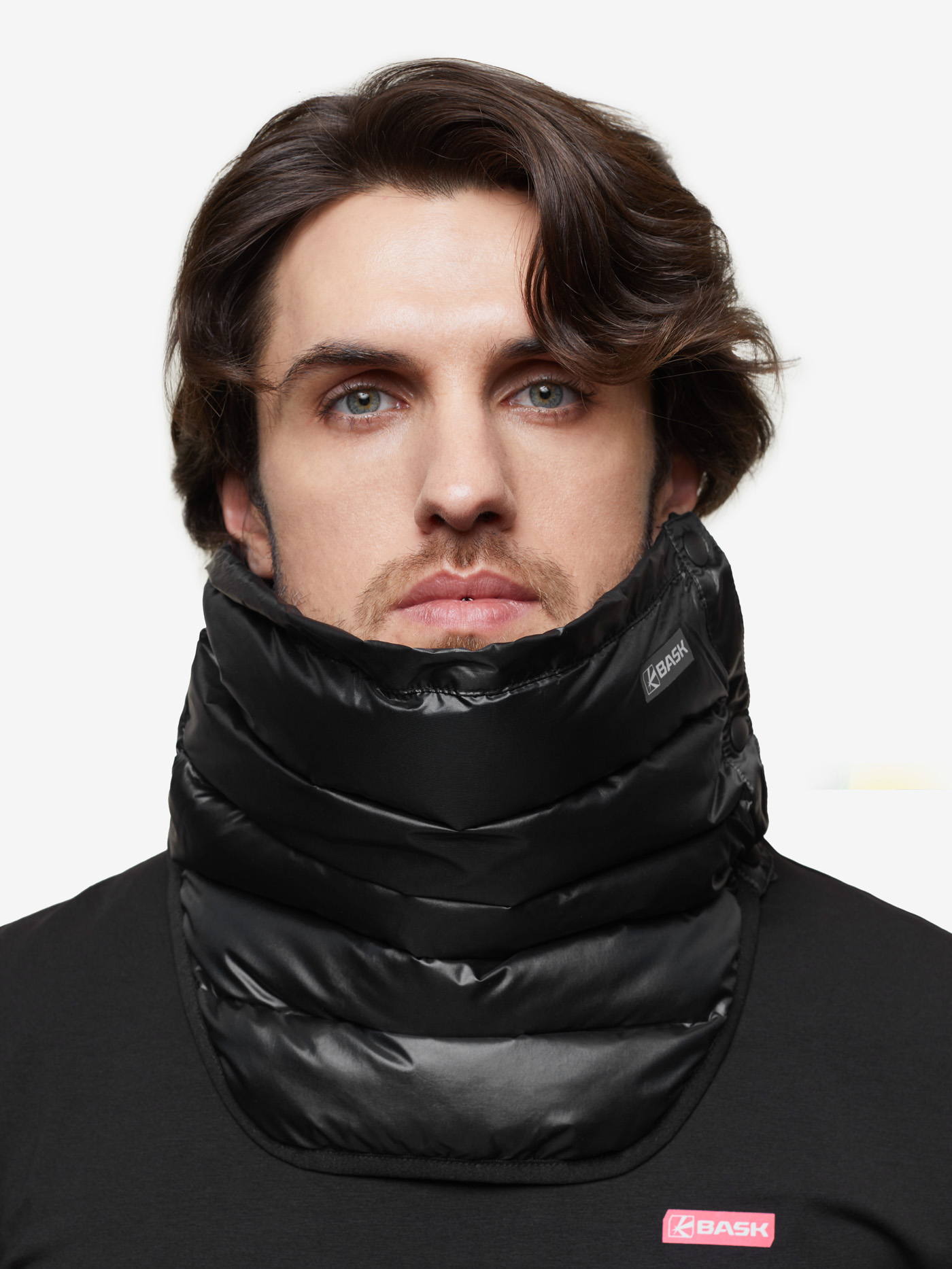 Пуховый шарф BASK, размер 69, цвет черный