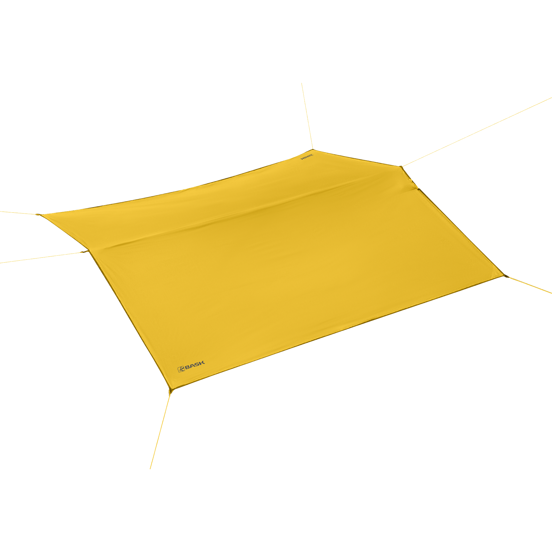 Туристический тент BASK, размер 300x300, цвет желтый 3522S-9105 CANOPY SILICONE 3x3 - фото 1