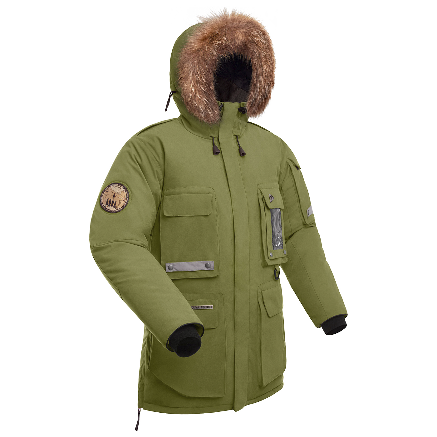 Пуховая куртка BASK, размер 52, цвет хаки 3772-9542-052 YAMAL - фото 1