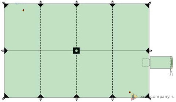 

Туристический тент BASK CANOPY V3 3x4.5 3523