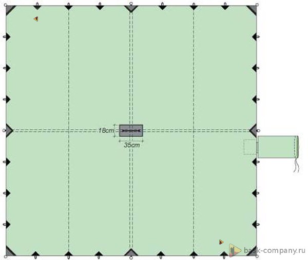 

Туристический тент BASK CANOPY V3 6x6 3525