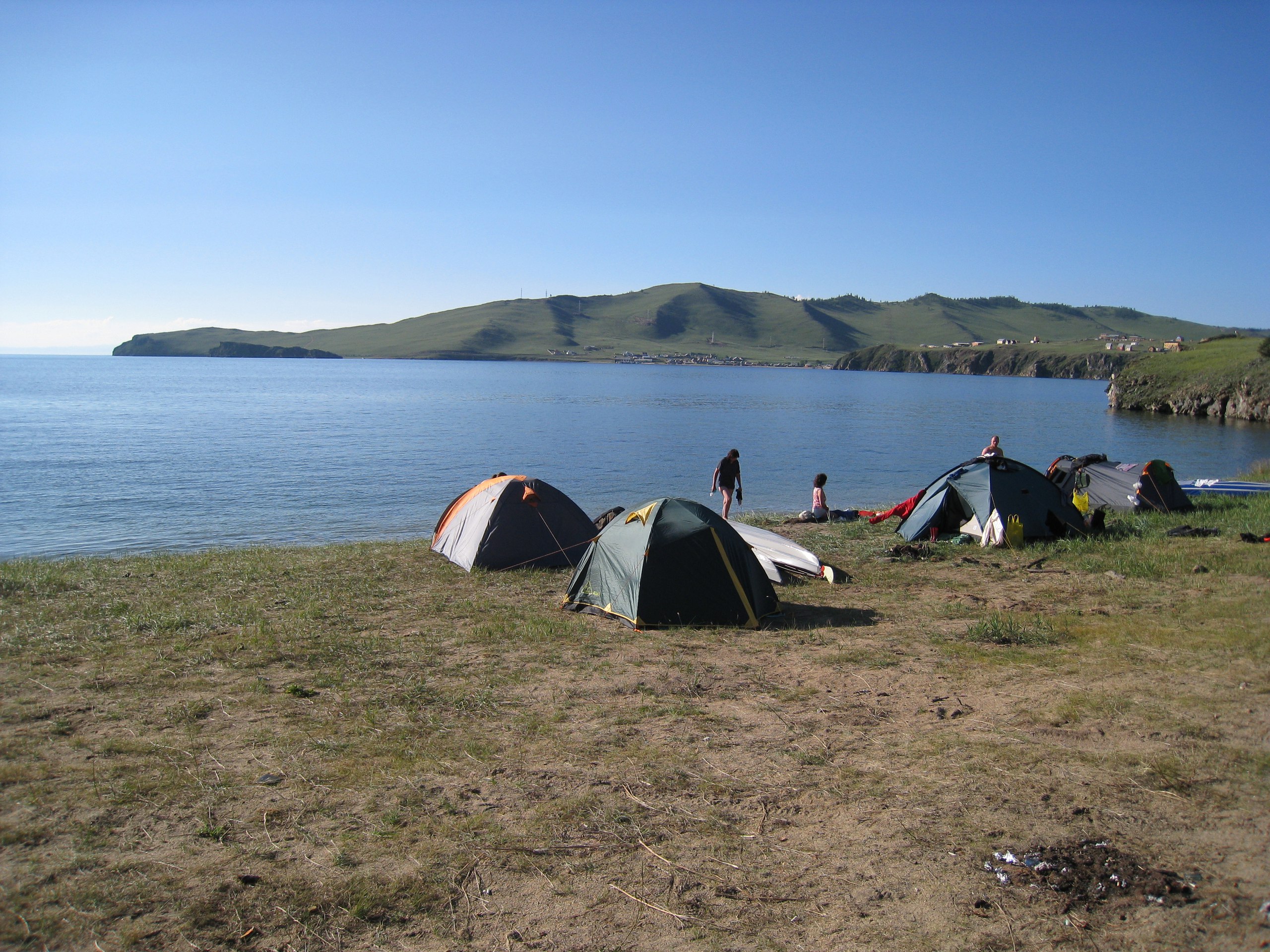 Палаточный лагерь острова Ольхон
