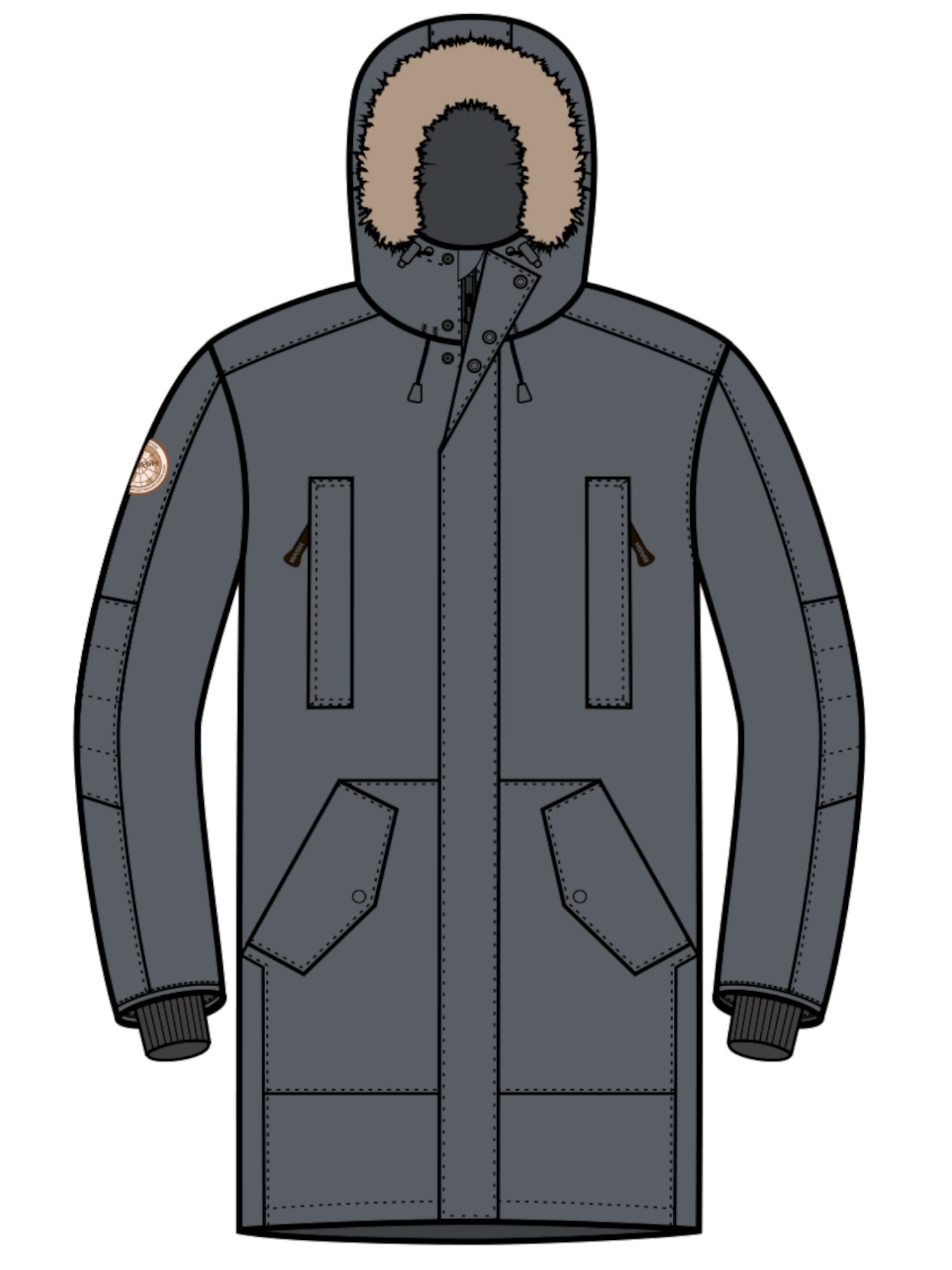 Пуховая куртка BASK 52900₽