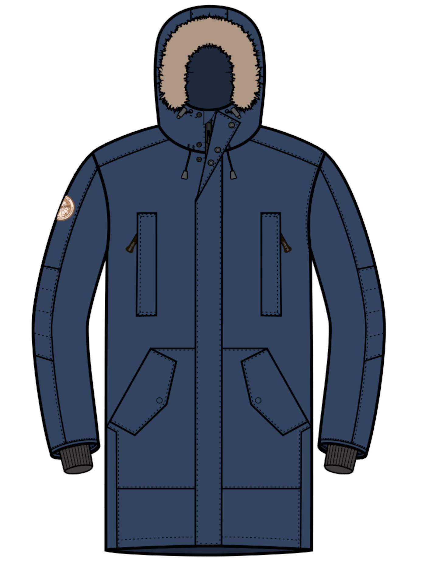 Пуховая куртка BASK 52900₽