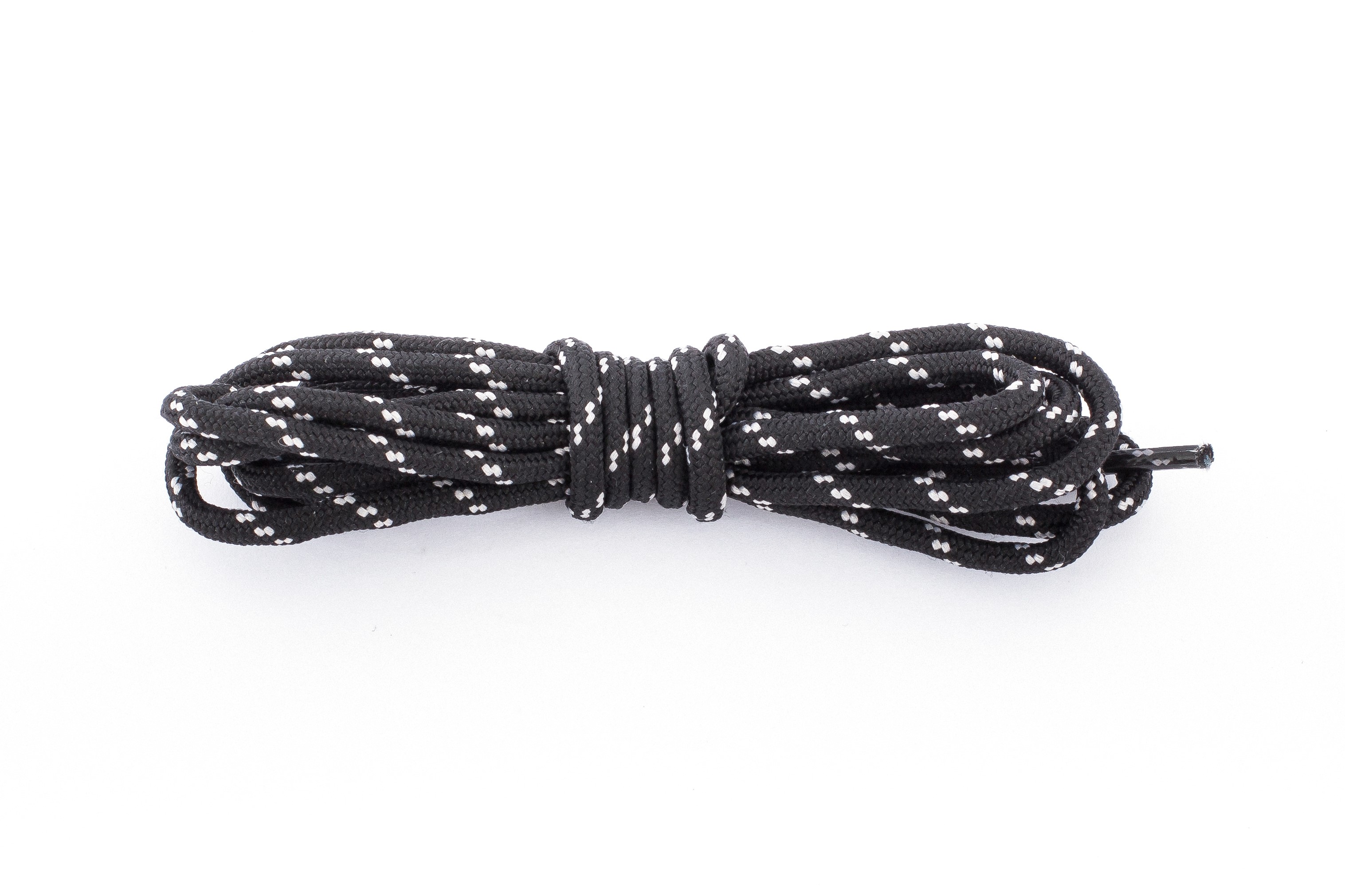 Шнурки Boreal, размер 130 B613 Walk черный/серый 1м округлые - фото 1